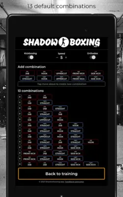 Shadow Boxing Workout Creator android App screenshot 13