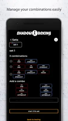 Shadow Boxing Workout Creator android App screenshot 20